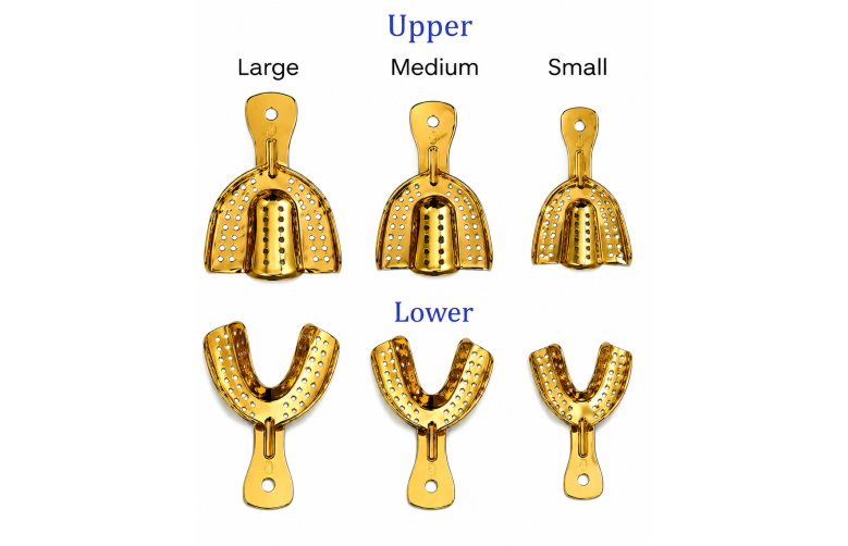 Gold Plated Single Mold Impression Tray